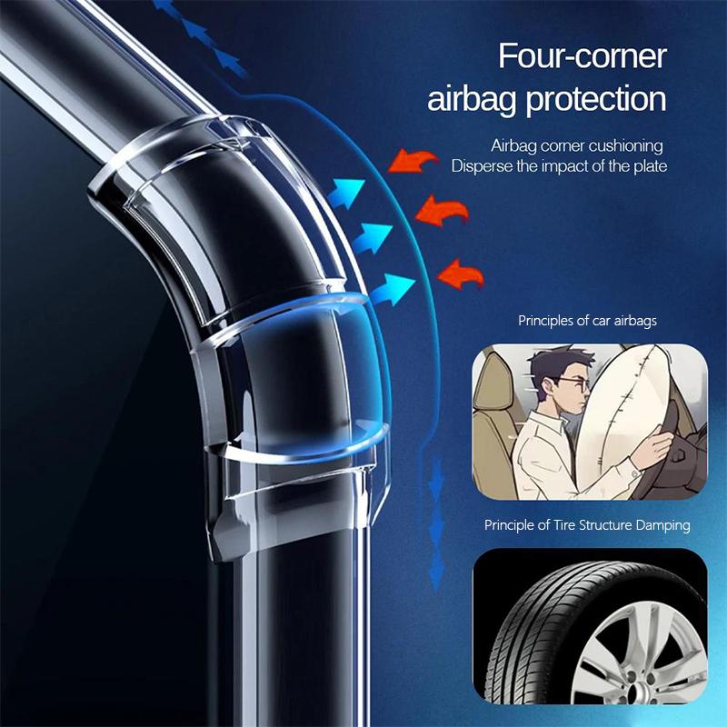 KALEBOL For iPhone 12 Pro Case 1.5mm TPU Transparent Anti-Drop Phone Cover
