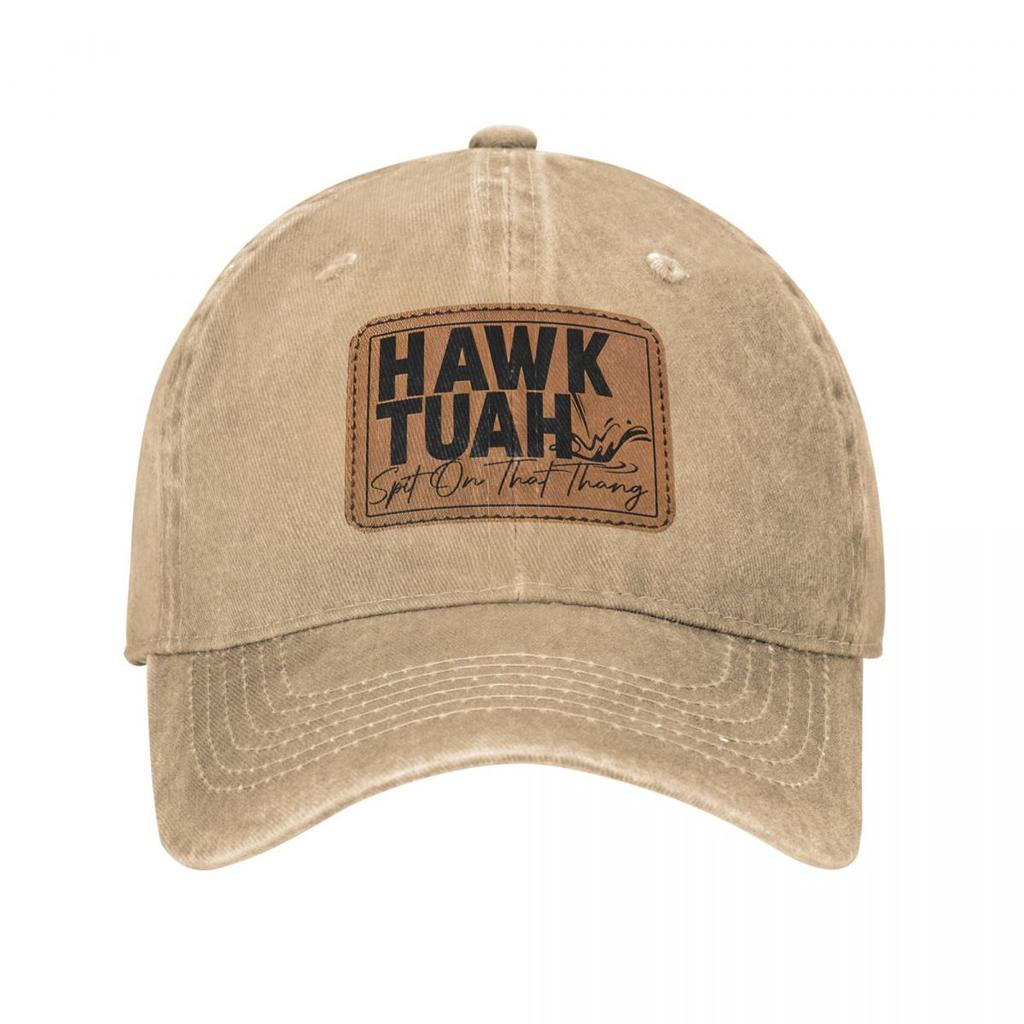 Hawk Tuah Spit On That Thang 24 Baseball Caps Retro Distressed Denim Funny Snapback Hat Unisex Women Outdoor Activities Caps Hat