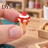 Cute 3D Resin Desserts 10Pcs Mini Ice Creams, Tiny Strawberry Jam Dessert Food for Doll Mansion Miniatures Mansion, DIY Craft Projects, Pretend