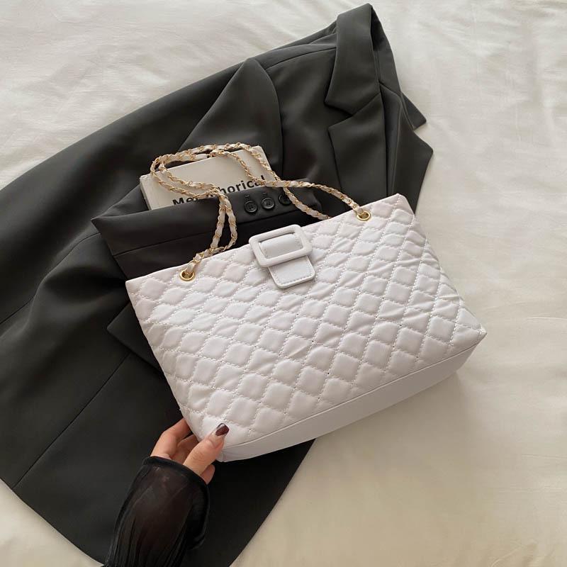 

Stylish Black Brown And White Pu Tote Bag For Women With Unique Design And Soft Structure білий