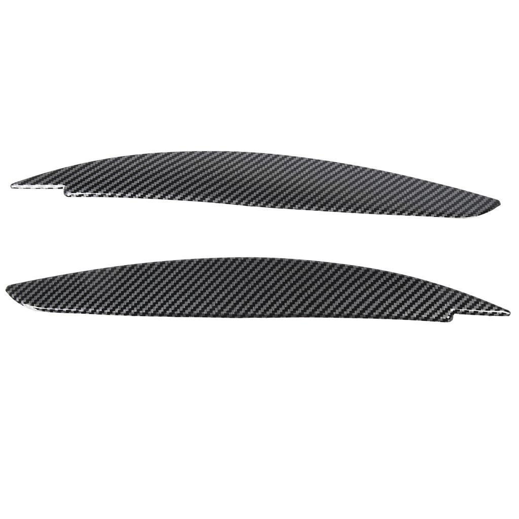 2 stk Hovedlykt Øyenbryn Front Venstre Høyre Lys Øyelokk Deksel for 1 Serie E81 E82 E87 E88 2006 til 2013