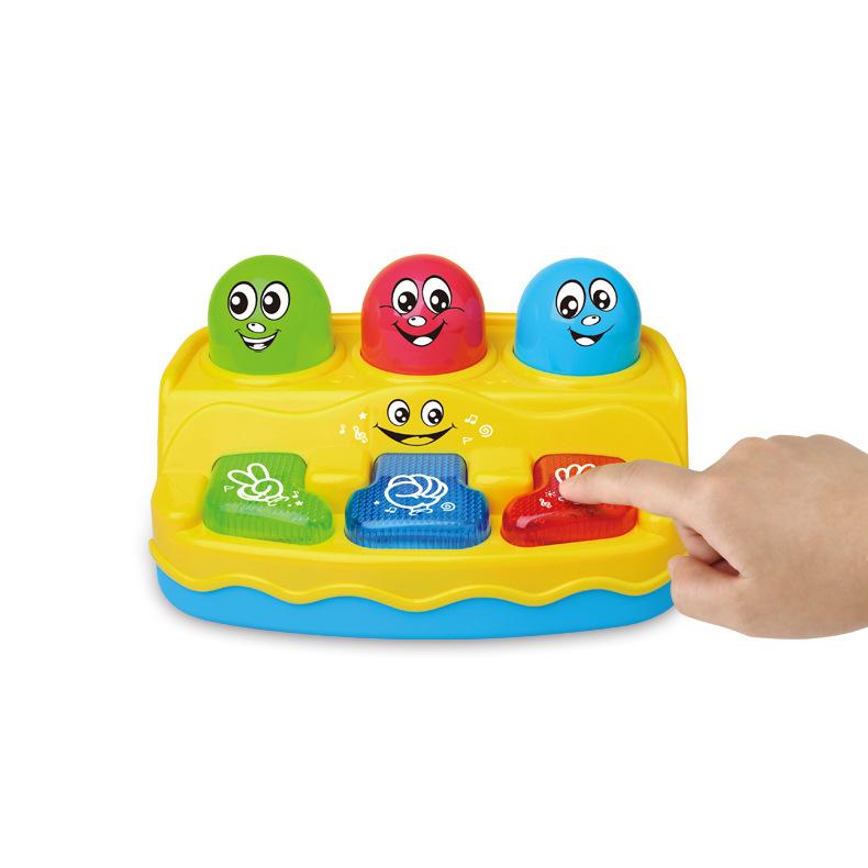 

Пятизвездочная детская игрушка-хомяк для подсчета очков, детская развивающая музыкальная многофункциональная игровая машина для раннего обучения жёлтый