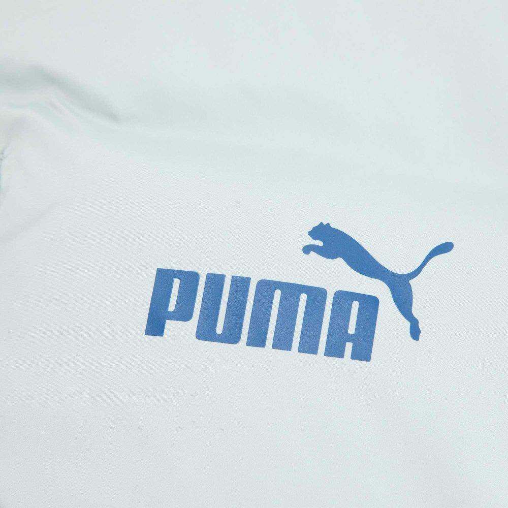 Puma Down Puffy Jacket Color Block Logo Print Stand Collar Down Outdoor Casual Jacket Unisex Jacket Light-Gray 625609-10