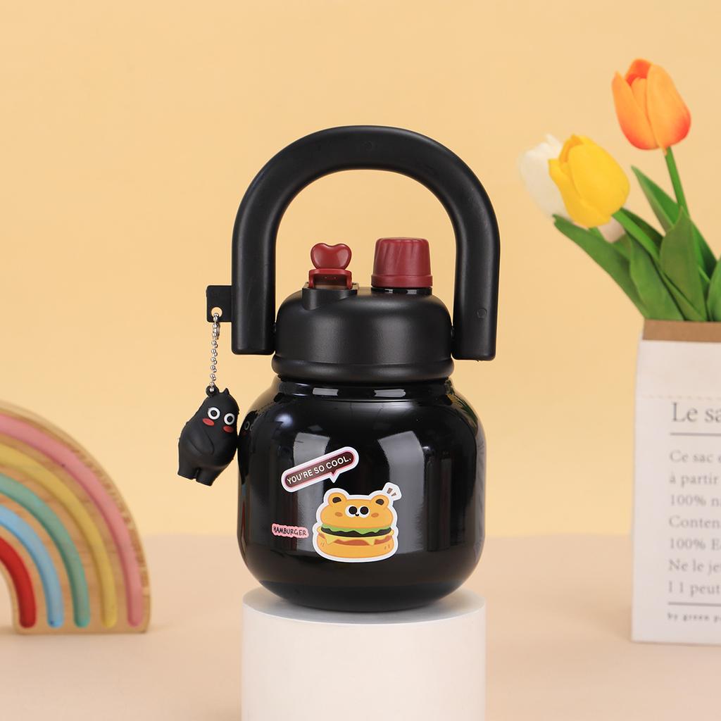 316 Stainless Steel Portable Teapot Insulated Cup, New Large Capacity Double Mouth Portable Teapot Large Belly Water Cup