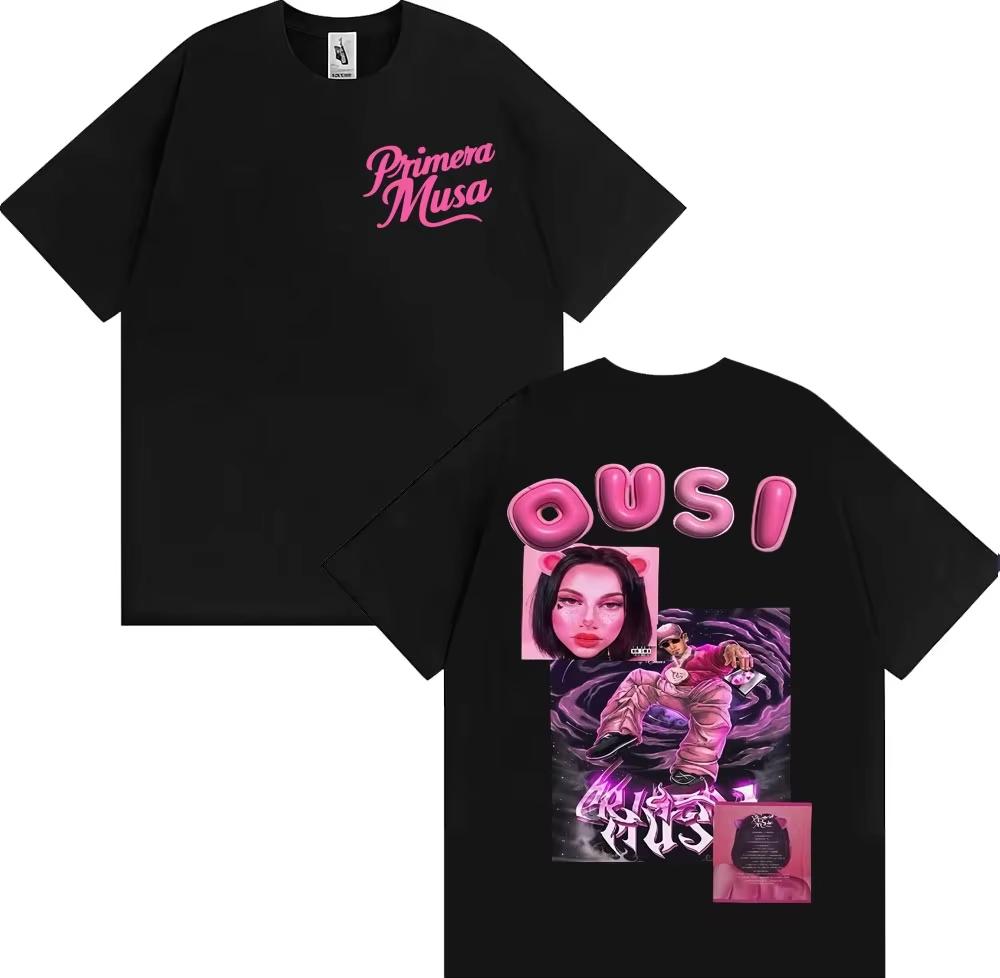 

2026 Omar Courtz Primera Musa Album 2026 Cover Tshirt UNISEX Women Clothing Harajuku Streetwear T Shirts Cotton T Shirt XL