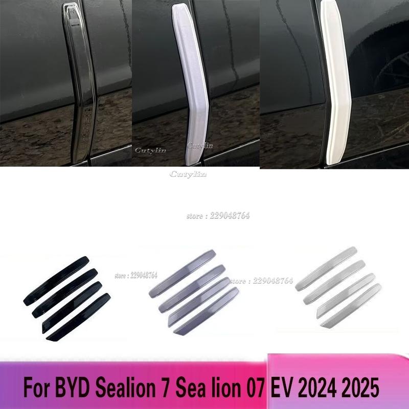 For BYD Sealion 7 Sea Lion 07 EV 2024 2025 ABSCar Door Bumper Edge Protection Strip Stickers Car Sticker Anti-collision Strips