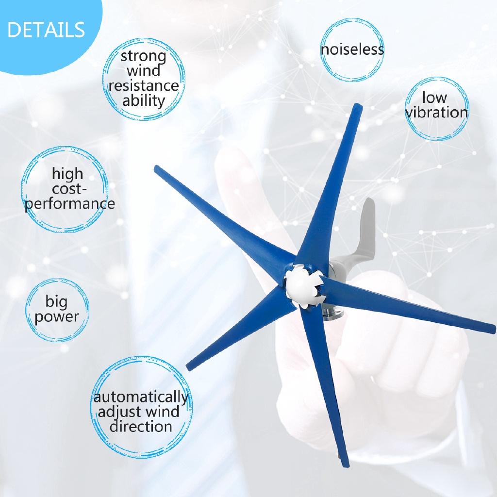 Wind Turbines Generator 3000W 5 Blade Wind Generator With Controller Windmill Energy Turbines Charge New