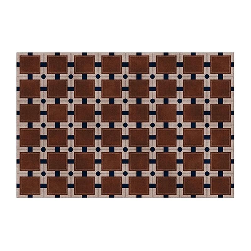 Modern Plaid Carpet Living Room Fashion Design Fluffy Plush Bedroom Bedside Floor Mats Home Decoration Sofa Area Non-slip Rug