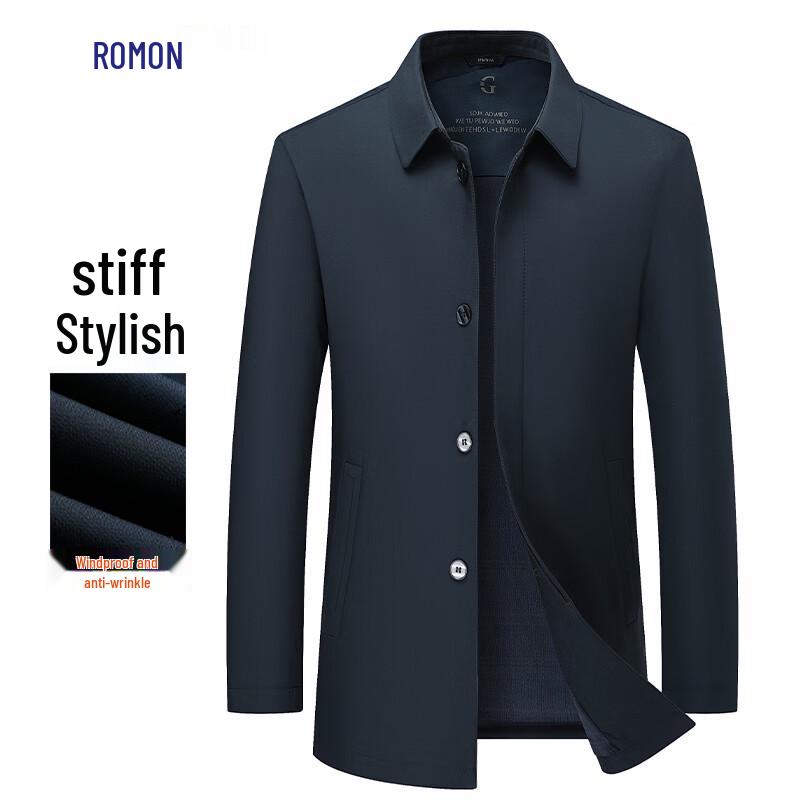 

Luomon Men s Anti-Wrinkle Business Casual Lapel Jacket M