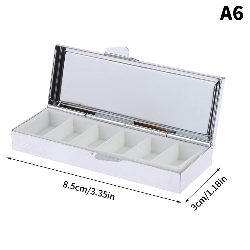 1 Stück Metall Pillendosen Medizin Organizer Container Medizin Fall Pille Candy Box Runde rechteckige Tablet Pillendose Container