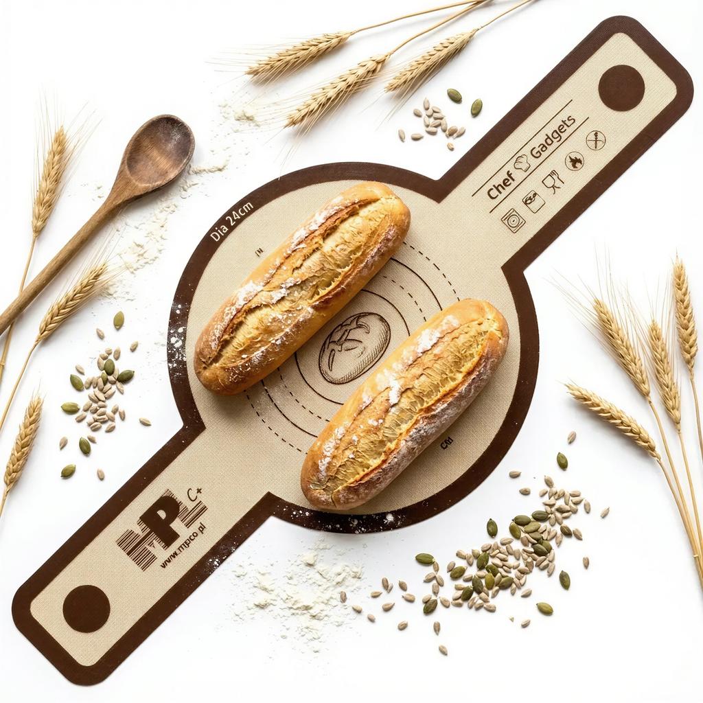 SILICONE MAT FOR BAKING BREAD DOUGH MAT 55x24CM REUSABLE