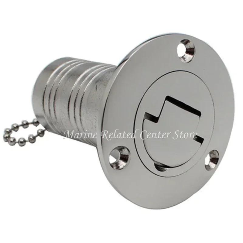 45/90 Degree Stainless Steel 316 Deck Filler Cap GAS DIESEL FUEL WASTE WATER 50mm(2inch) Marine Boat Yacht Hardware Deck Filler