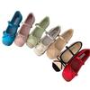 Francuskie delikatne kokardki buty Mary Jane damskie buty wewnętrzne zwiększenie wysokości wczesna wiosna nowe baletki ze spódniczką pojedyncze buty