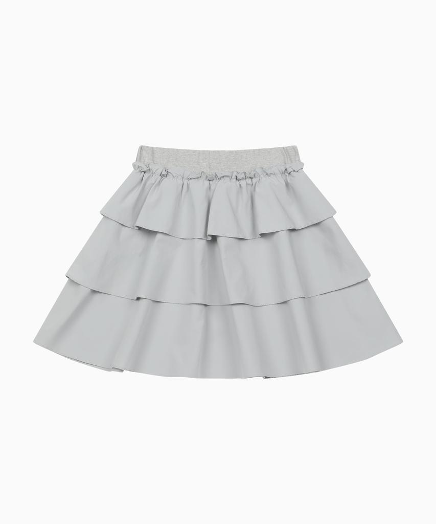 Ohesio Mixed Banding Shirring Skirt, Sky Blue