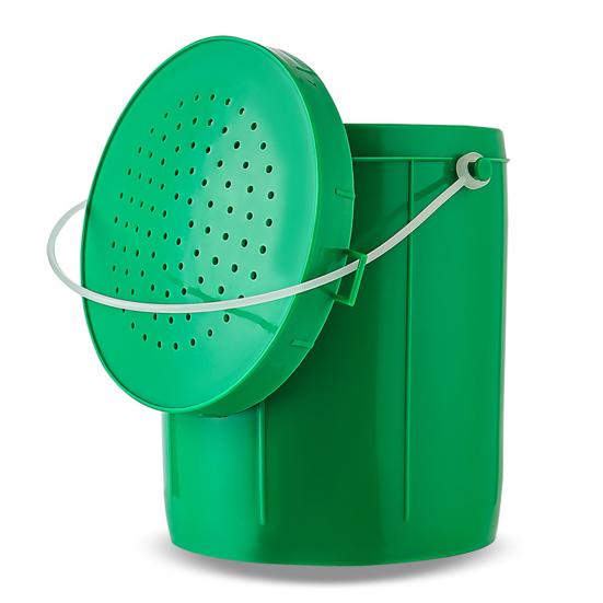 Kbelík na rybářské nástrahy s rukojetí Velkokapacitní Přenosný Prodyšný Nádoba na žížaly, červy, larvy, nástrahy Rybářské vybavení