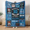 10Th Birthday Celebration Cozy Blanket for Sofa Couch Office Bed Picnics Four Seasons Multipurpose Modern Ideal Gift For Thanksgiving Y1