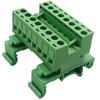 High Performances Rail Type Terminals Block 5.08mm Spacing For 10Amp 300Volt Application Screw Plug-in Connector