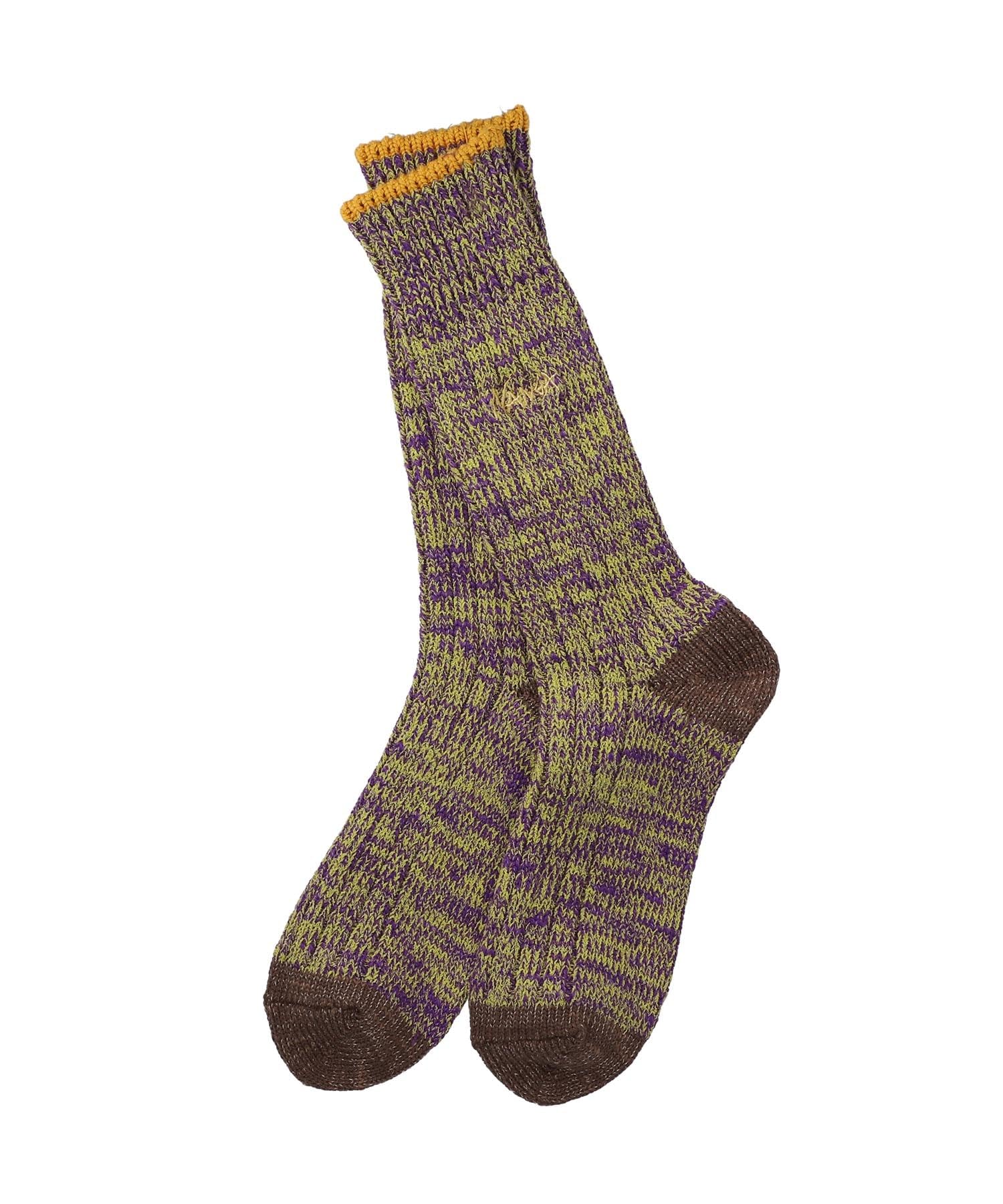 

NANGA Color Merenge Crew Socks N2532-3H077A (M, PPL) Purple