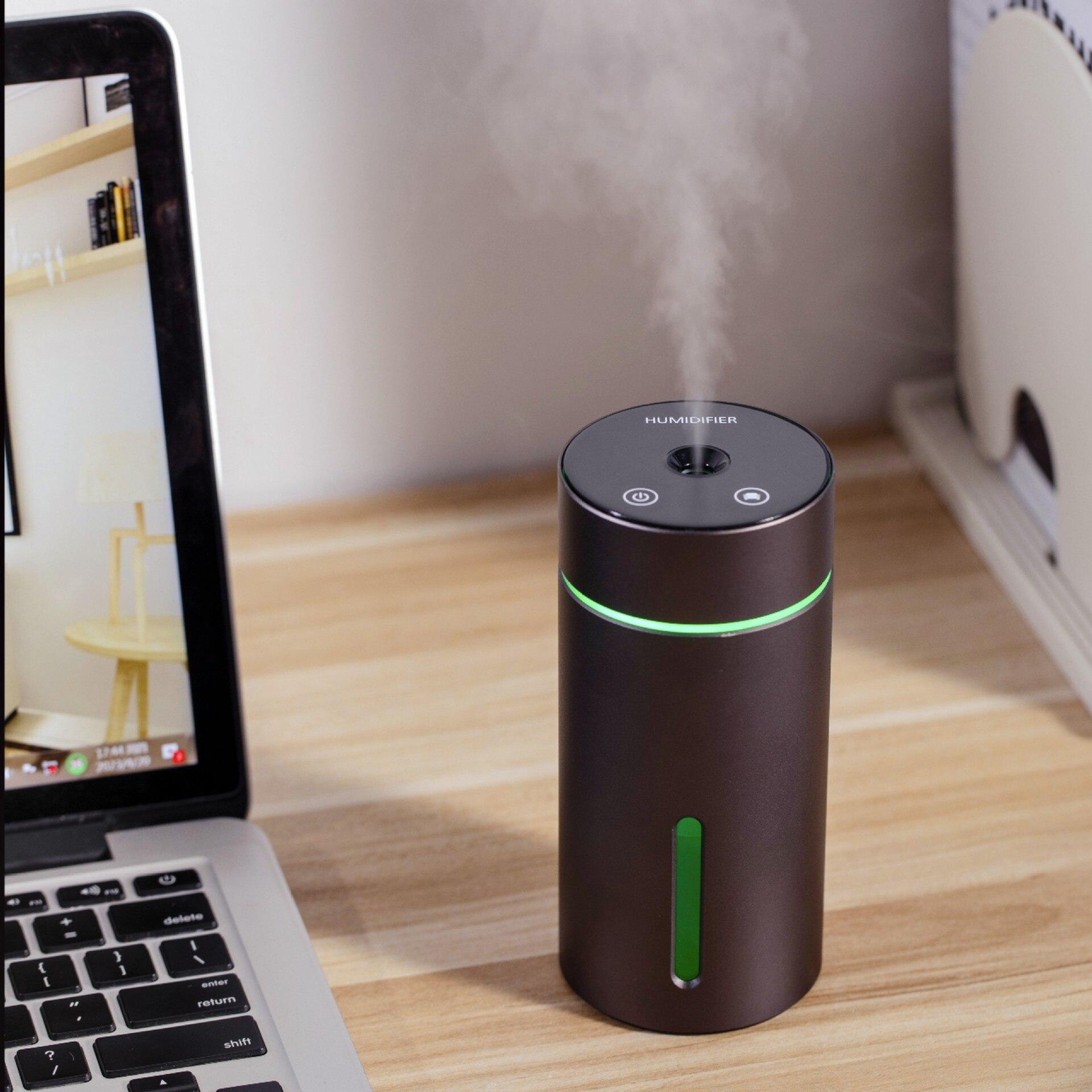 

Портативный автомобильный увлажнитель воздуха, алюминиевый диффузор эфирного масла, 260 мл, автомобильный ароматизатор для домашнего офиса чёрный