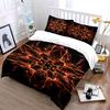 Fiery symmetrical flame patterns. Bedding sets Duvet cover sets Duvet covers Pillowcases(1* Duvet Cover 2* Pillowcases without duvet insert)