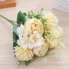 DIY Artificial Peony Flowers Silk Petal Foam Spica Simulation Dandelion Flowers  Wedding Ornament
