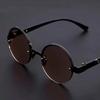 Half-frame Round Shape Reading Glasses Natural Crystal Glass Tired Eyesight Glasses Male High-definition Round Shape Brown Reading Glasses