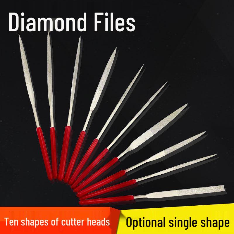 

Набор из десяти напильников из алмазного сплава: 3x140мм Плоские и Круглые Напильники 4*160 Set of 5, Different Specifications