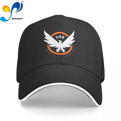 Unisex Medvilninė Kepuraitė Moterims Vyrams The Division SHD Madinga Beisbolo Kepuraitė Reguliuojama Lauko Gatvės Stiliaus Kepurė