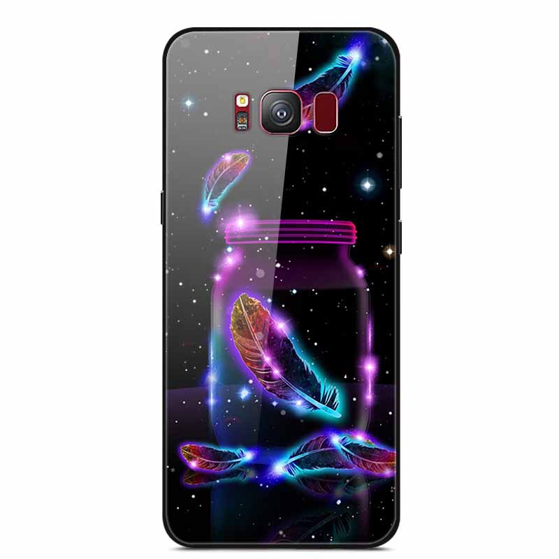 Glass Back Cover For Samsung S8 Plus Phone Case S8Plus Hard Tempered Glass Case For Samsung Galaxy S8 Plus Case S 8 Soft Edge
