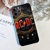 Custodia in TPU Trasparente AC Back In Black DC per iPhone 17 11 12 13 14 15 16 Pro Max 16 Plus Cover