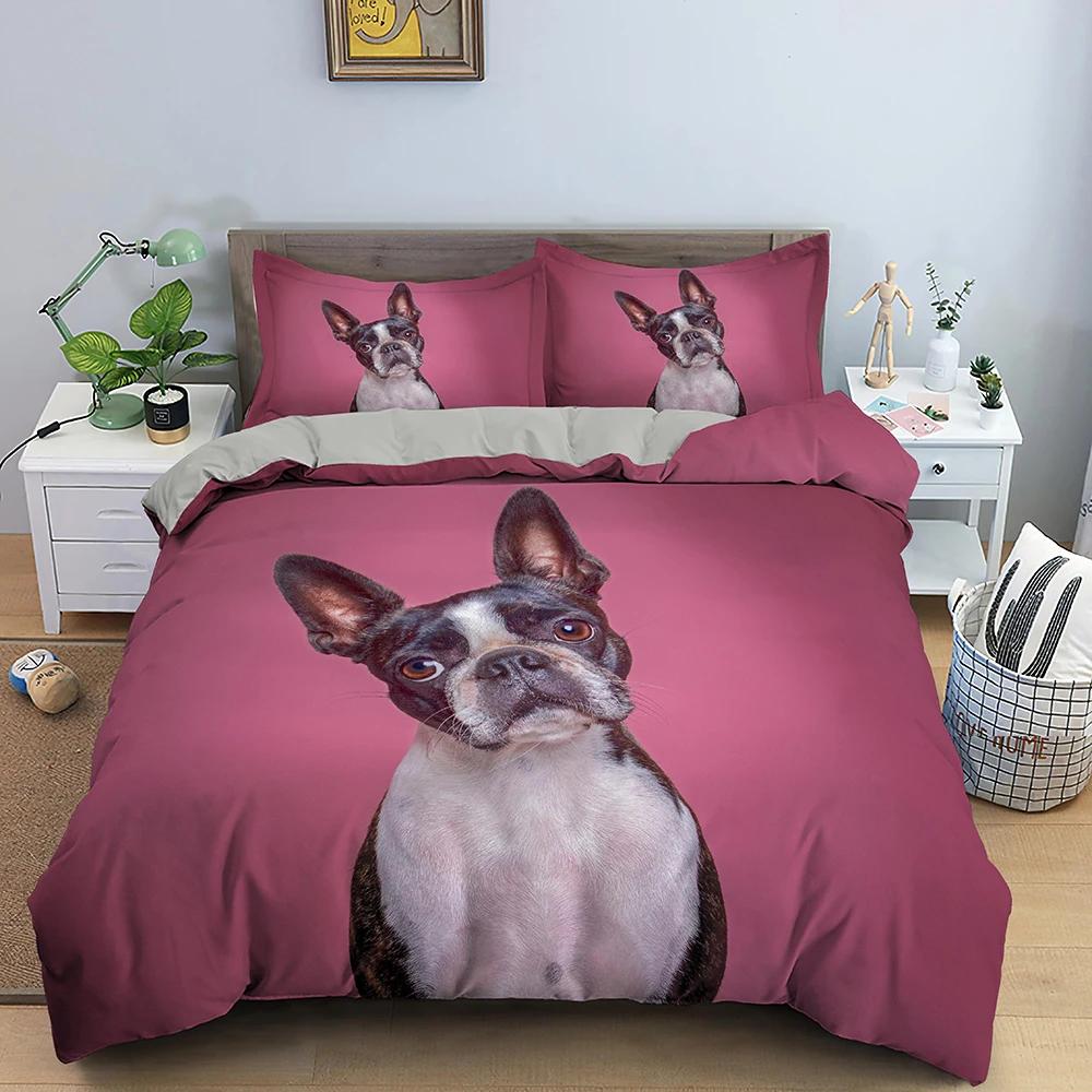 Dachshund Dog Bedding Set Cute Colorful Puppy Duvet Cover Cartoon Polyester Quilt Cover Pet Dog Home Textiles King Queen 2/3pcs