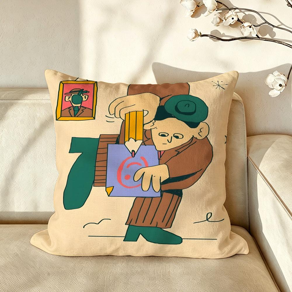 Artist DDarrenSShaddick Cushion Cover Pillow Case Antidustmite Pillowcase Silky Short Plush Sofa Cushion Cover Hot