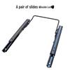 Adjustable EV Rear Rack: Motorcycle Slide Rail Cargo Bracket with Telescopic Mobile Backrest for Takeaway Box