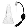 Empty Refillable Glass Vintage Perfume Bottle with Antique Black Bulb Sprayer with Tassel 75ml