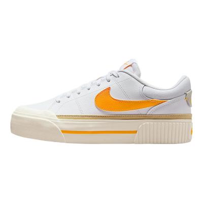 Court Legacy Lift Comfortable Fashion Casual Versatile Low-Top Sneakers Women Sneakers White Orange DM7590-109