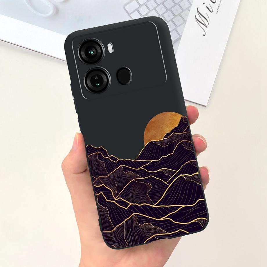 For Itel P40 P40+ P40 Plus Case Luxury Black Soft Silicone Bumper Phone Cover for ITEL P683L P662L Coques Panda Rabbit Goothic