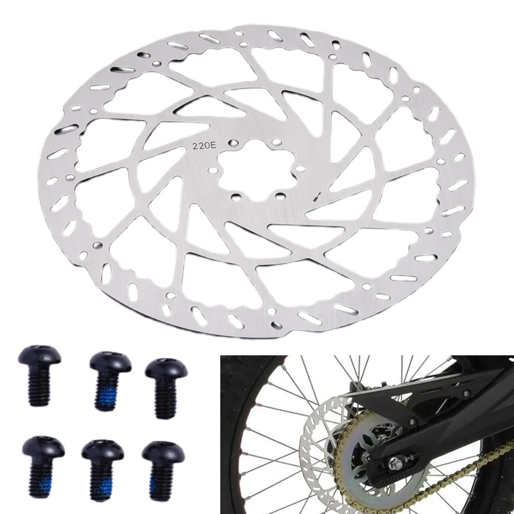 Bicycle 220mm Disc Brake Rotor E Bike Motor Hydraulic Rear Bike Brake Brake Brakes Rotor Rotor Motorcycle Dirt Electric Ste D7J7
