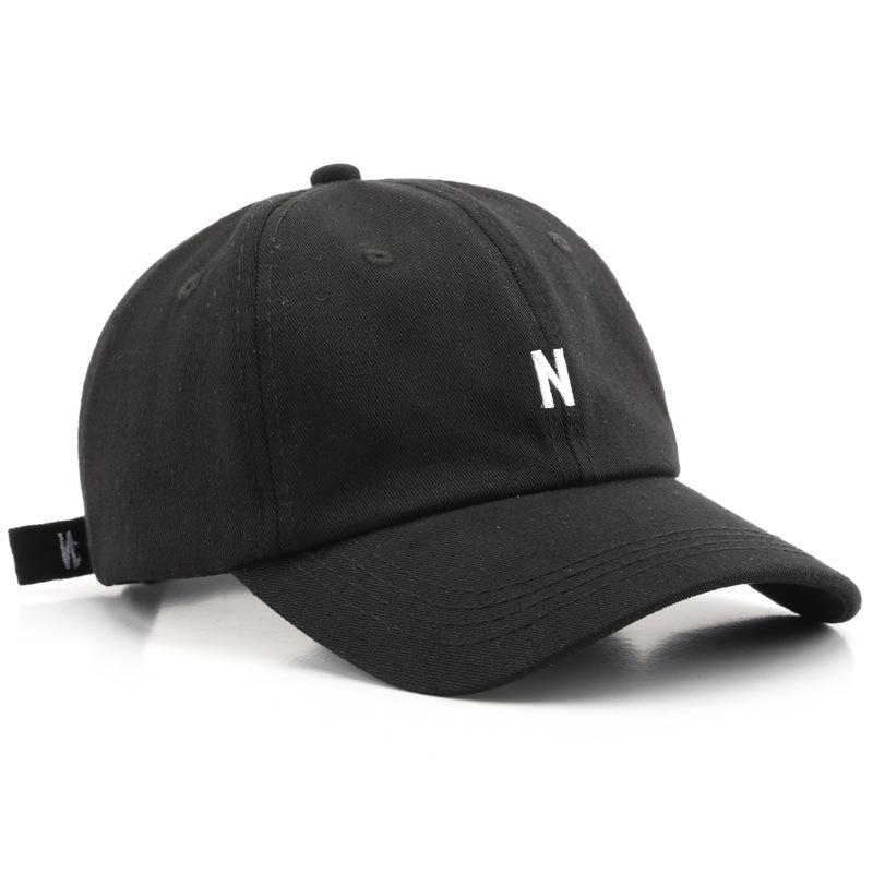 Women's Trendy Letter N Soft-top Baseball Cap, Outdoor Sun Protection, Sunshade, Couple's Duckbill Cap
