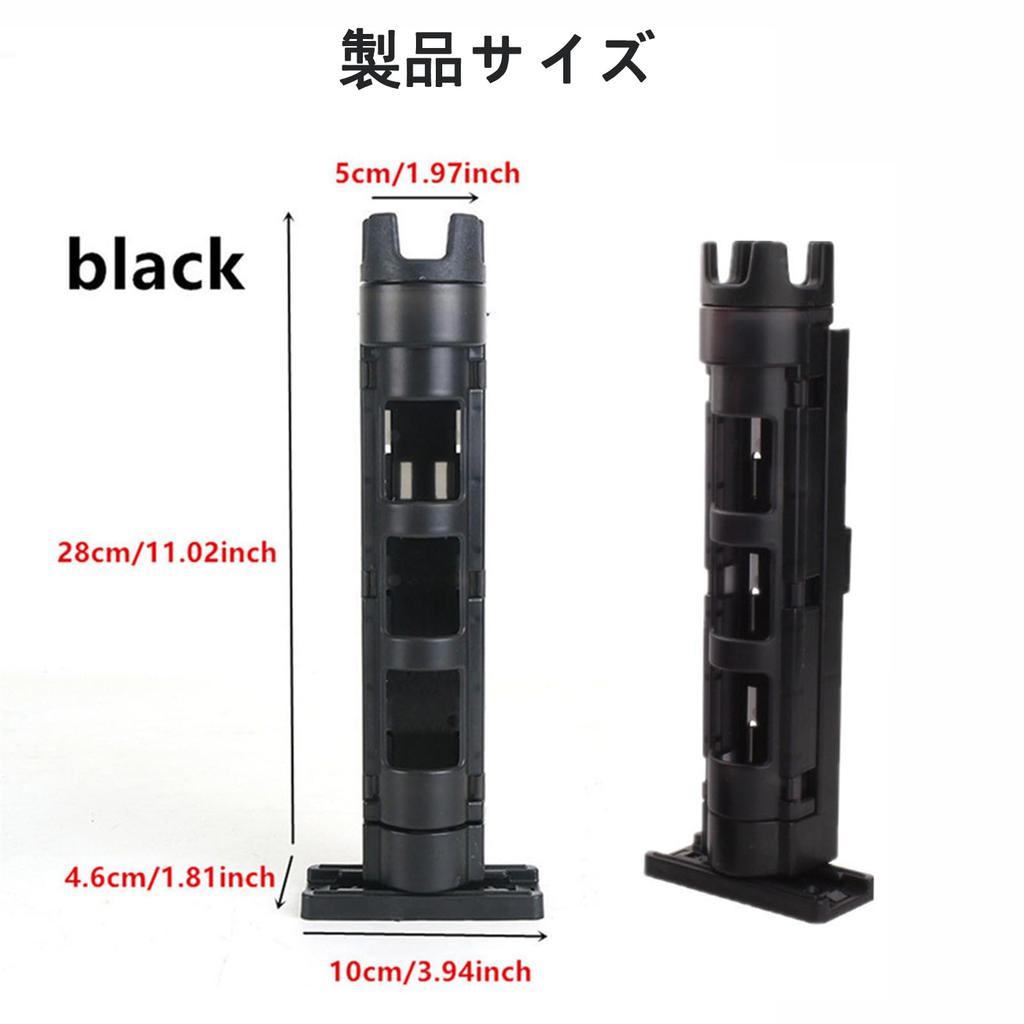 AUTAKI Rod Holder Set of 2, Rod Stand, Fishing Storage and Protection Tool Box Case, Clear, Fits Tackle Boxes, Coolers, Buckets, and More