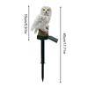 Solar Owl Light Garden Decor Resin Animal Night Lamp With Stake Landscape Lighting For Lawn Backyard Patio Decorative Statue