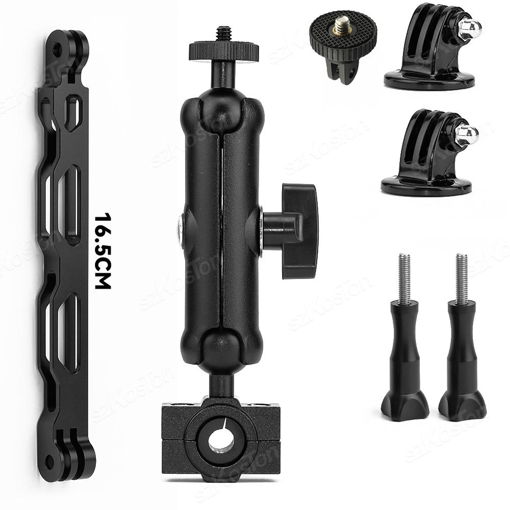 Motorcycle Bicycle Camera Holder Handlebar Mount Bike Bracket for GoPro Hero 13 12 11 10 9 8 DJI Action 5 Pro 4 3 Insta360 X5 X4