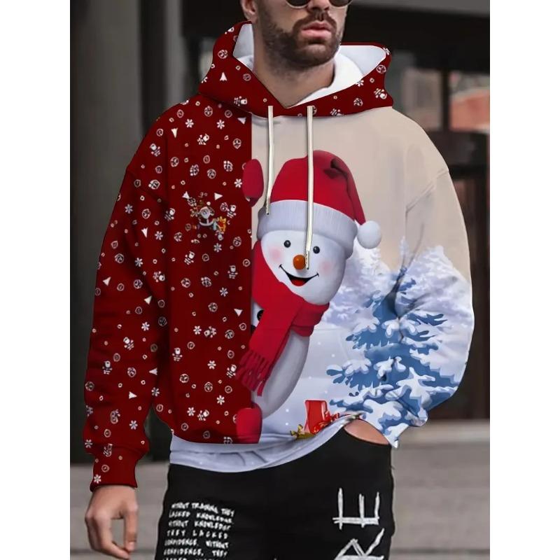 Christmas Party Graphic Hoodie 3D Print Spring Autumn Fashion Leisure Versatile Streetwear Men's Women's Y2K Christmas Hoodies