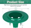 Sprinkler Head Protector 6pcs Adjustable Depth Irrigation Sprinkler Spray Guard for Lawn Yard Garden Backyard Porch Farm Country