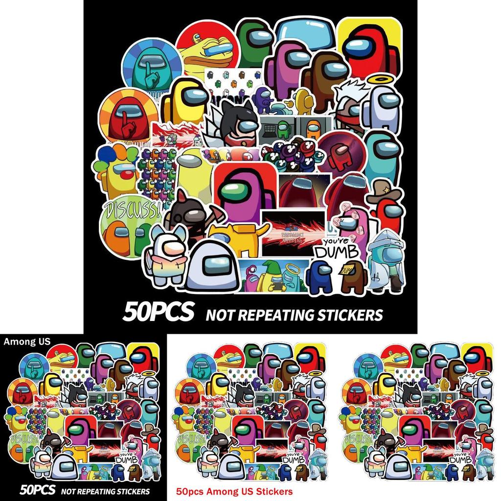 Game 50pcs Stickers Waterproof Pvc Luggage Laptop Mug Bikes Diy Decals