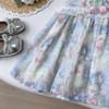 Summer Floral Girls' Sleeveless Dress - Stylish Little Girl's Dress AXB707