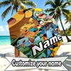 Custom Name Personalized Anime Print Umbrella, Auto Open Close, 8‑Rib Sturdy Frame, Commute Camping Hiking Use, Birthday Gift
