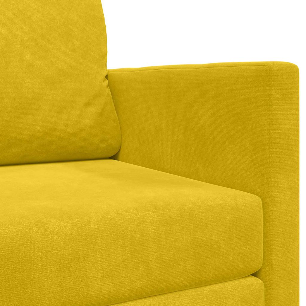 Sofa Bed Sunflower Yellow 124 X 71 X 78 Cm Velvet