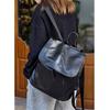 Top-layer Vegetable-tanned Leather Luxury Backpack, New Model for Work and Commuting, Large Capacity, Unisex High-end Backpack