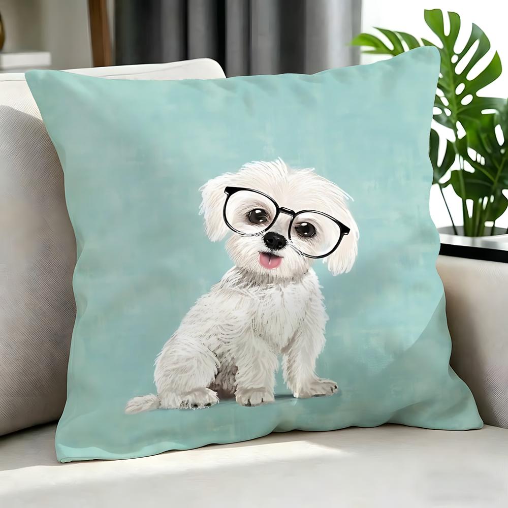 Cartoon MMint Puppyed Cushion Cover Cushion Cover Set Pcs x x x Pillowcase Decorative Sofa Home Decor