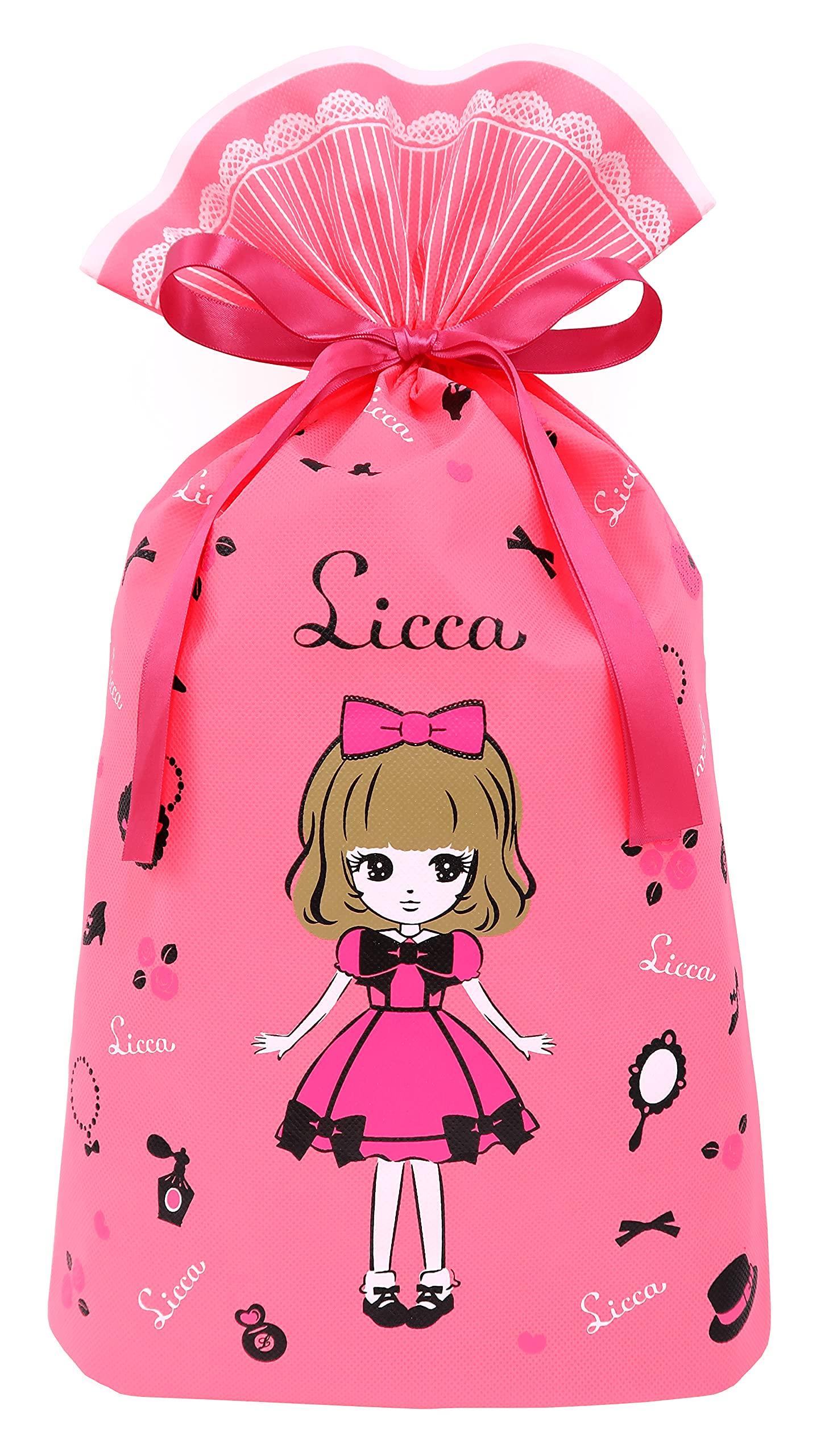 

Indigo Takara Tomy wrapping bag gift bag L pink TA656 Licca-chan